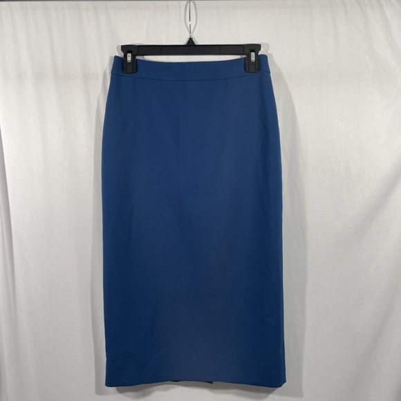 NWT $248 Boss Hugo Boss [ 4 US‎ ] Vinoa Ponte Pencil Skirt in Pilot Blue - Picture 7 of 15